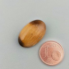 Occhio Di Tigre Naturale Forma Ovale Piatto Cabochon Liscio Fatto a Mano 22X14X6mm 2,96GM