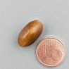 Occhio Di Tigre Naturale Forma Occhio Ovale Piatto Cabochon Liscio Fatto a Mano 17X10X8mm 1,89GM