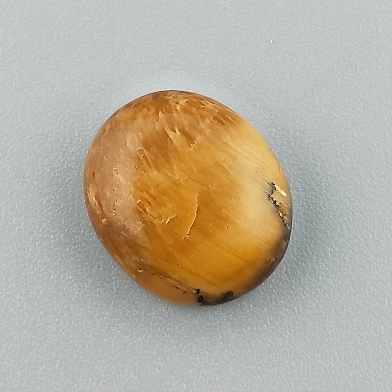 Occhio Di Tigre Naturale Forma Ovale Piatto Cabochon Liscio Fatto a Mano 15X13X5mm 2,07GM