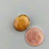 Occhio Di Tigre Naturale Forma Ovale Piatto Cabochon Liscio Fatto a Mano 15X13X5mm 2,07GM