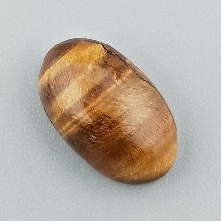 Occhio Di Tigre Naturale Forma Ovale Piatto Cabochon Liscio Fatto a Mano 20X12X7mm 3,10GM