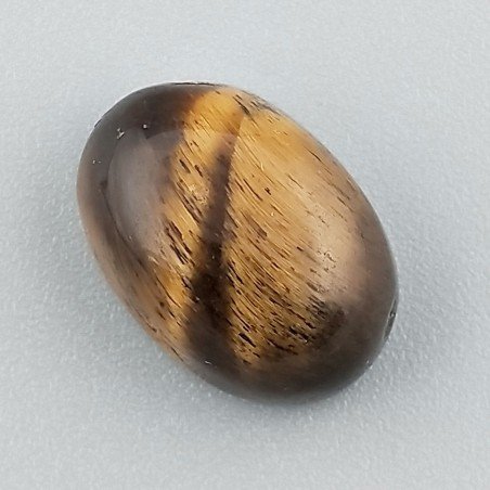 Occhio Di Tigre Naturale Forma Ovale Piatto Cabochon Liscio Fatto a Mano 16X11X7mm 2,44GM