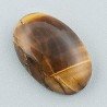 Occhio Di Tigre Naturale Forma Ovale Piatto Cabochon Liscio Fatto a Mano 17X11X4mm 1,35GM