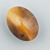 Occhio Di Tigre Naturale Forma Occhio Ovale Piatto Cabochon Liscio Fatto a Mano 14X10X9mm 1,83GM