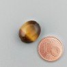 Occhio Di Tigre Naturale Forma Ovale Piatto Cabochon Liscio Fatto a Mano 16X13X6mm 2,28GM