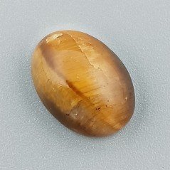 Occhio Di Tigre Naturale Forma Ovale Piatto Cabochon Liscio Fatto a Mano 16X12X6mm 1,82GM