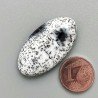 Opale Dendritico Naturale Forma Ovale Piatto Cabochon Liscio Fatto a Mano 34X18mm 5,58gm 1pz