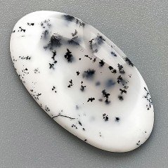 Opale Dendritico Naturale Forma Ovale Piatto Cabochon Liscio Fatto a Mano 33X18mm 4,00gm 1pz