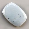 Opale Owyhee Blu Naturale Forma Cuscion Piatto Cabochon Liscio Fatto a Mano 35X30X10mm 11,80gm 1pz