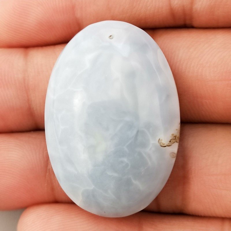 Opale Owyhee Blu Naturale Forma Ovale Piatto Cabochon Liscio Fatto a Mano 35X25X9mm 9,70gm 1pz Opale Owyhee Blu Naturale Forma Ovale Piatto Cabochon Liscio Fatto a Mano 35X25X9mm 9,70gm 1pz