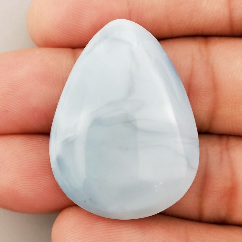 Opale Owyhee Blu Naturale Forma Goccia Piatto Cabochon Liscio Fatto a Mano 35X26X9mm 10,20gm 1pz Opale Owyhee Blu Naturale Forma Goccia Piatto Cabochon Liscio Fatto a Mano 35X26X9mm 10,20gm 1pz