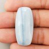 Opale Owyhee Blu Naturale Forma Cuscion Piatto Cabochon Liscio Fatto a Mano 37X17X6mm 5,90gm 1pz