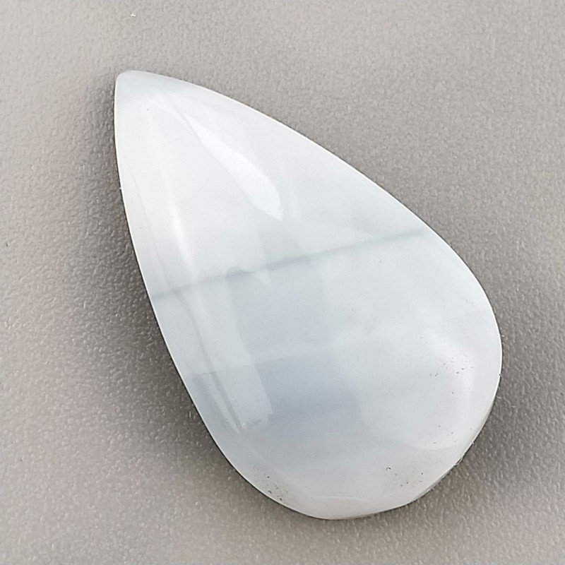 Opale Owyhee Blu Naturale Forma Goccia Piatto Cabochon Liscio Fatto a Mano 24X14X6mm 2,34gm 1pz
