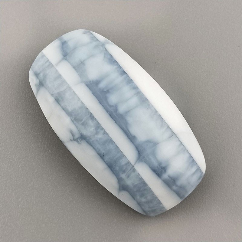 Opale Owyhee Blu Naturale Forma Cuscion Piatto Cabochon Liscio Fatto a Mano 35X19X10mm 9,40gm 1pz Opale Owyhee Blu Naturale Forma Cuscion Piatto Cabochon Liscio Fatto a Mano 35X19X10mm 9,40gm 1pz