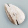 Opale Rosa Naturale Forma Goccia Piatto Cabochon Liscio Fatto a Mano 31X19mm 5.77gm 1pz