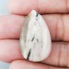 Opale Rosa Naturale Forma Goccia Piatto Cabochon Liscio Fatto a Mano 31X19mm 5.77gm 1pz