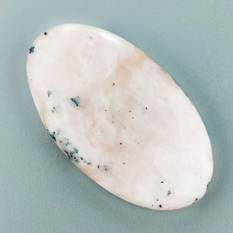 Opale Rosa Naturale Forma Ovale Piatto Cabochon Liscio Fatto a Mano 40X22mm 7.84gm 1pz