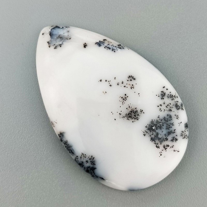 Opale Rosa Naturale Forma Goccia Piatto Cabochon Liscio Fatto a Mano 40X25mm 6.22gm 1pz