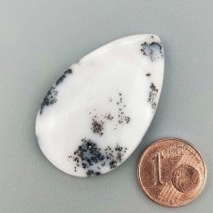Opale Rosa Naturale Forma Goccia Piatto Cabochon Liscio Fatto a Mano 40X25mm 6.22gm 1pz