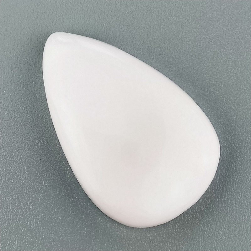 Opale Rosa Naturale Forma Goccia Piatto Cabochon Liscio Fatto a Mano 28X18mm 3.47gm 1pz