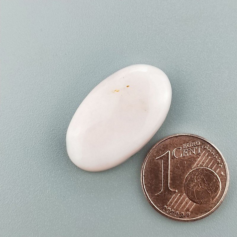 Opale Rosa Naturale Forma Ovale Piatto Cabochon Liscio Fatto a Mano 24X14mm 2.46gm 1pz