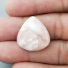 Opale Rosa Naturale Forma Goccia Piatto Cabochon Liscio Fatto a Mano 22X21mm 2.21gm 1pz