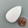 Opale Rosa Naturale Forma Goccia Piatto Cabochon Liscio Fatto a Mano 35X21mm 7.00gm 1pz
