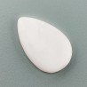 Opale Rosa Naturale Forma Goccia Piatto Cabochon Liscio Fatto a Mano 23X15mm 1.73gm 1pz