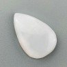 Opale Rosa Naturale Forma Goccia Piatto Cabochon Liscio Fatto a Mano 22X14mm 1.58gm 1pz