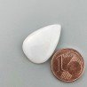 Opale Rosa Naturale Forma Goccia Piatto Cabochon Liscio Fatto a Mano 22X14mm 1.58gm 1pz