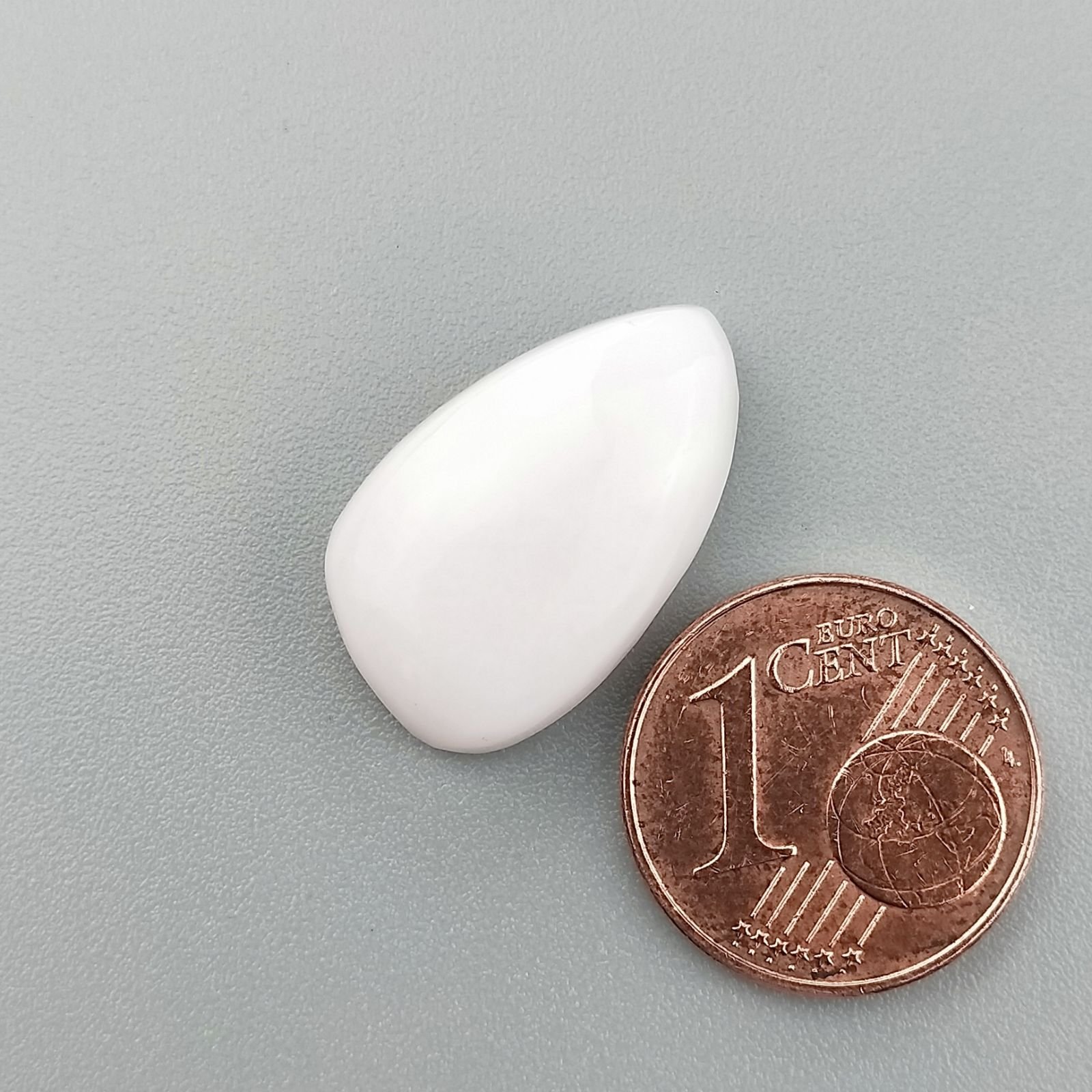 Opale Rosa Naturale Forma Fantasia Piatto Cabochon Liscio Fatto a Mano 20X12mm 1.79gm 1pz