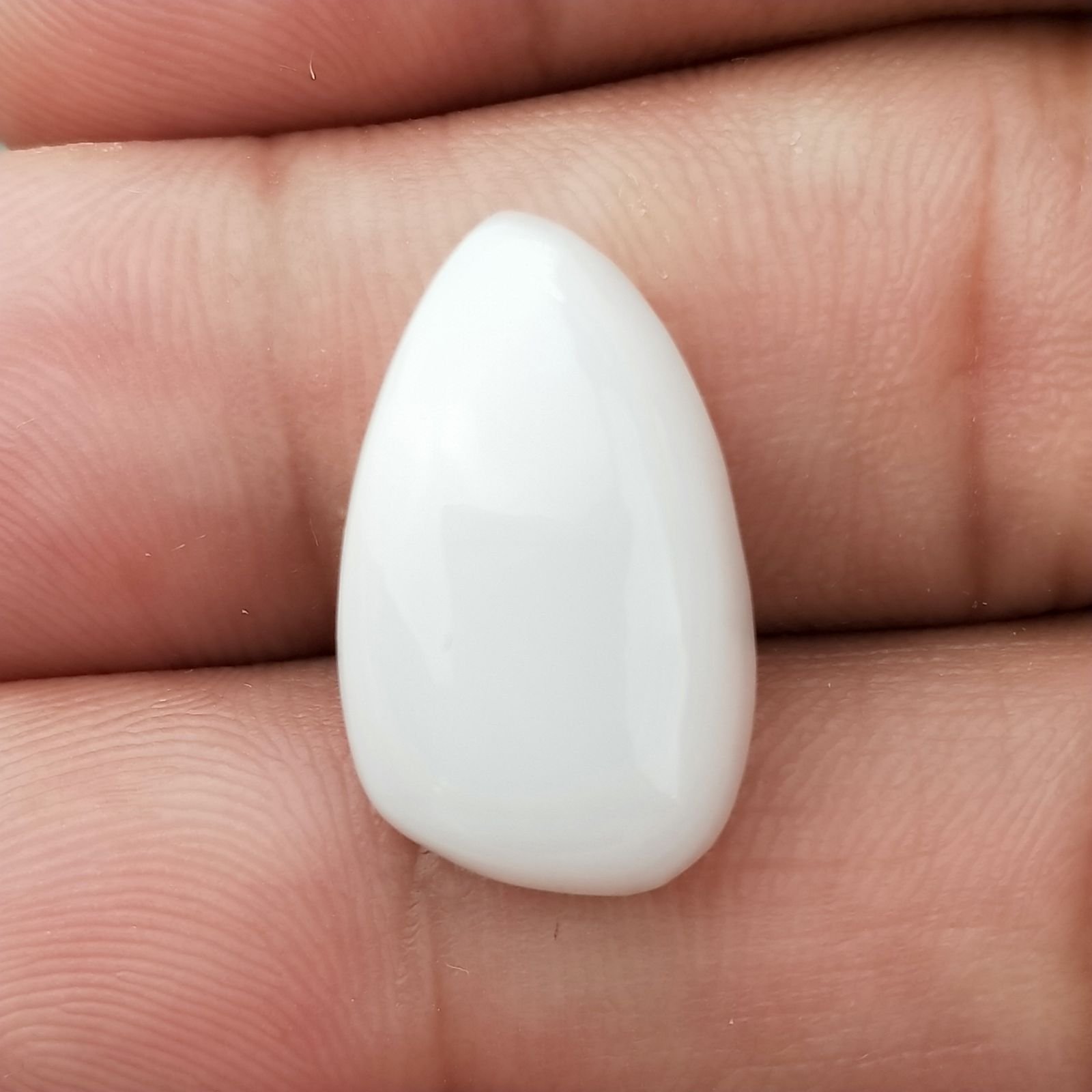 Opale Rosa Naturale Forma Fantasia Piatto Cabochon Liscio Fatto a Mano 20X12mm 1.79gm 1pz