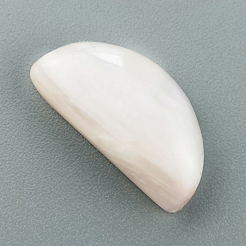 Opale Rosa Naturale Forma Fantasia Piatto Cabochon Liscio Fatto a Mano 21X10mm 1.69gm 1pz