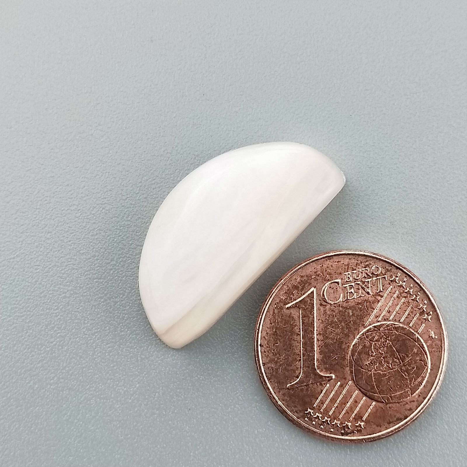 Opale Rosa Naturale Forma Fantasia Piatto Cabochon Liscio Fatto a Mano 21X10mm 1.69gm 1pz