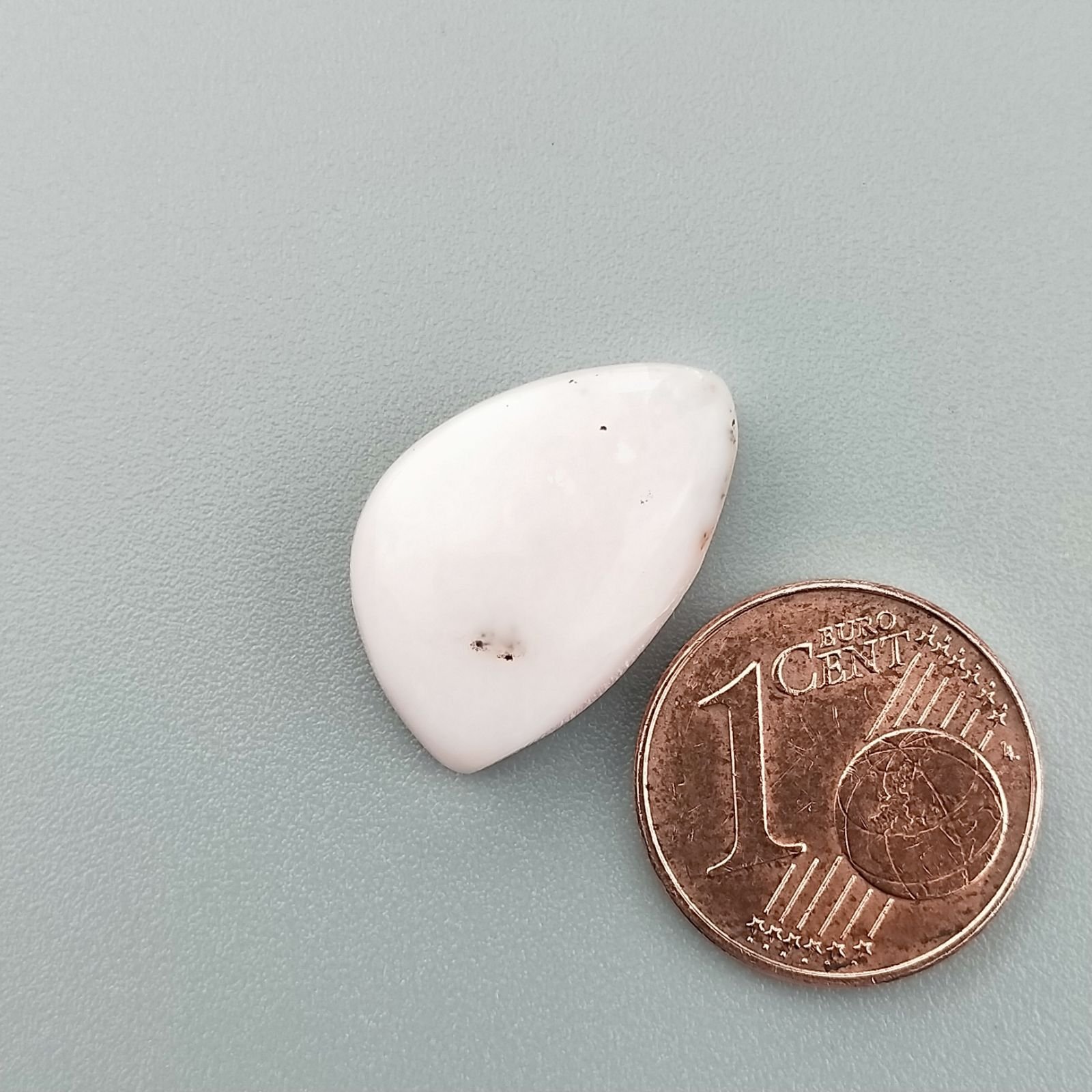Opale Rosa Naturale Forma Fantasia Piatto Cabochon Liscio Fatto a Mano 18X12mm 1.63gm 1pz