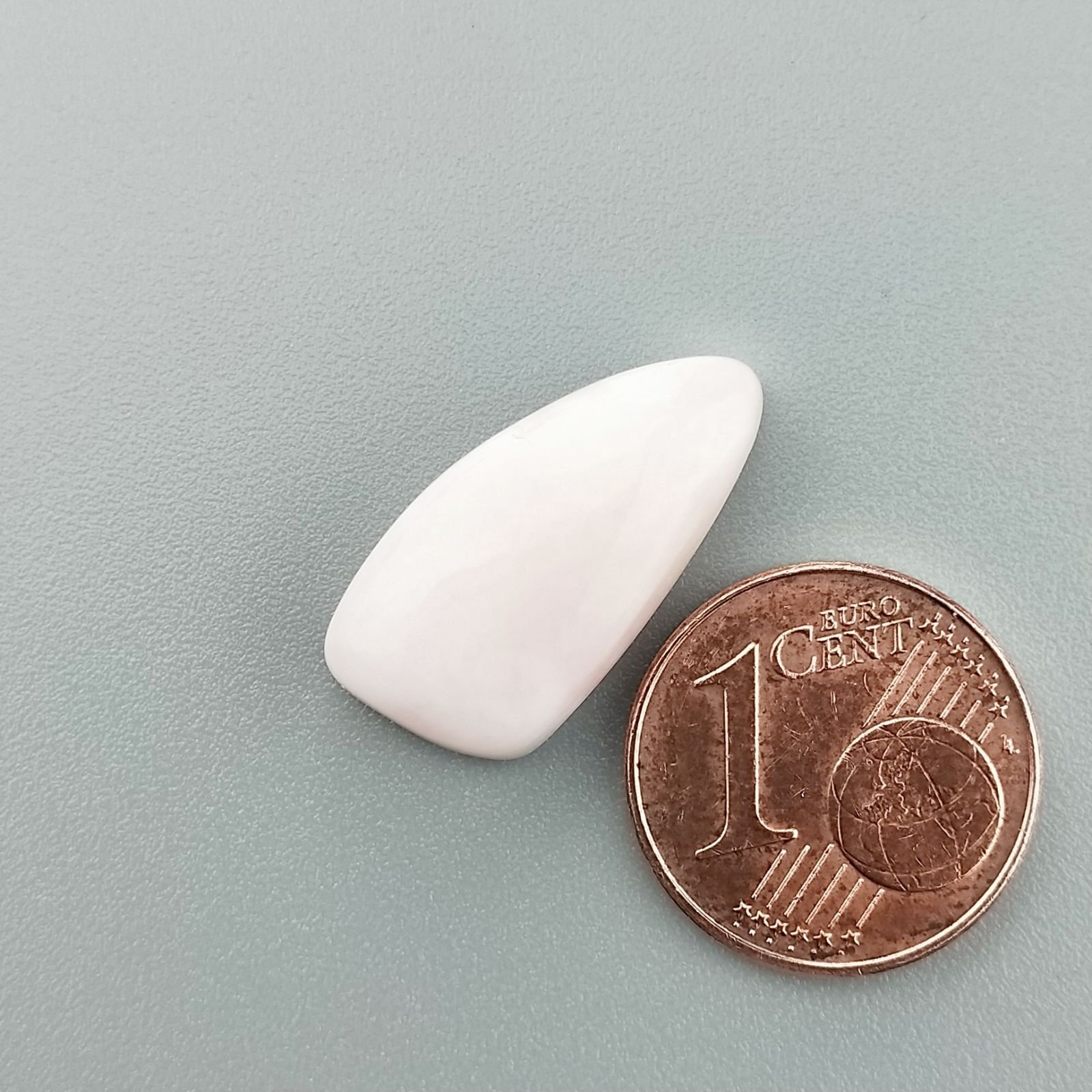 Opale Rosa Naturale Forma Fantasia Piatto Cabochon Liscio Fatto a Mano 20X10mm 1.60gm 1pz