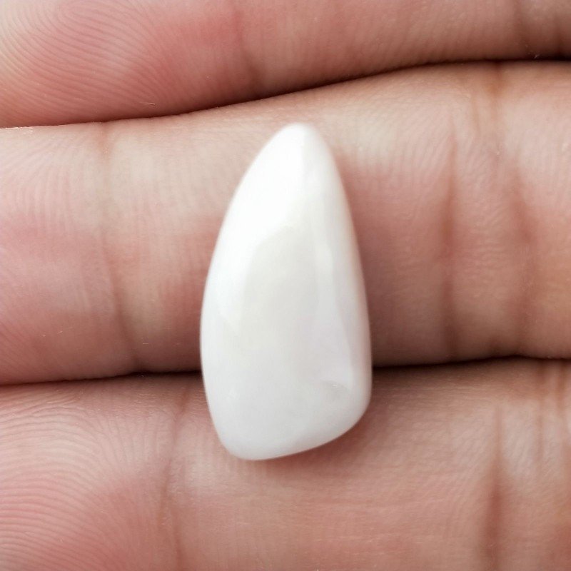 Opale Rosa Naturale Forma Fantasia Piatto Cabochon Liscio Fatto a Mano 20X10mm 1.60gm 1pz