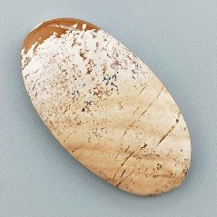 Pietra Paesina Naturale Forma Ovale Piatto Cabochon Liscio Fatto a Mano 37X20X5mm 6,10gm 1pz