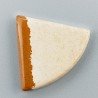 Pietra Paesina Naturale Forma Fantasia Piatto Cabochon Liscio Fatto a Mano 28X33X4mm 5,25gm 1pz