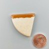 Pietra Paesina Naturale Forma Fantasia Piatto Cabochon Liscio Fatto a Mano 28X33X4mm 5,25gm 1pz