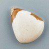 Pietra Paesina Naturale Forma Goccia Piatto Cabochon Liscio Fatto a Mano 27X22X6mm 5,00gm 1pz
