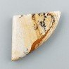 Pietra Paesina Naturale Forma Fantasia Piatto Cabochon Liscio Fatto a Mano 40X24X5mm 7,55gm 1pz