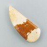 Pietra Paesina Naturale Forma Fantasia Piatto Cabochon Liscio Fatto a Mano 37X15X5mm 4,40gm 1pz