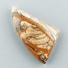Pietra Paesina Naturale Forma Fantasia Piatto Cabochon Liscio Fatto a Mano 31X15X7mm 5,85gm 1pz