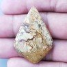 Pietra Paesina Naturale Forma Fantasia Piatto Cabochon Liscio Fatto a Mano 40X28X5mm 7,15gm 1pz