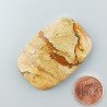 Pietra Paesina Naturale Forma Cuscino Piatto Cabochon Liscio Fatto a Mano 42X29X5mm 13,40gm 1pz