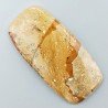 Pietra Paesina Naturale Forma Cuscino Piatto Cabochon Liscio Fatto a Mano 53X26X5mm 13,50gm 1pz