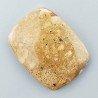 Pietra Paesina Naturale Forma Cuscino Piatto Cabochon Liscio Fatto a Mano 30X23X5mm 6,05gm 1pz