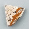 Pietra Paesina Naturale Forma Fantasia Piatto Cabochon Liscio Fatto a Mano 17X21X4mm 2,30gm 1pz