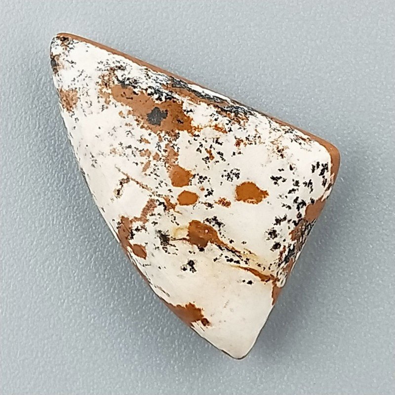Pietra Paesina Naturale Forma Fantasia Piatto Cabochon Liscio Fatto a Mano 21X15X5mm 2,50gm 1pz